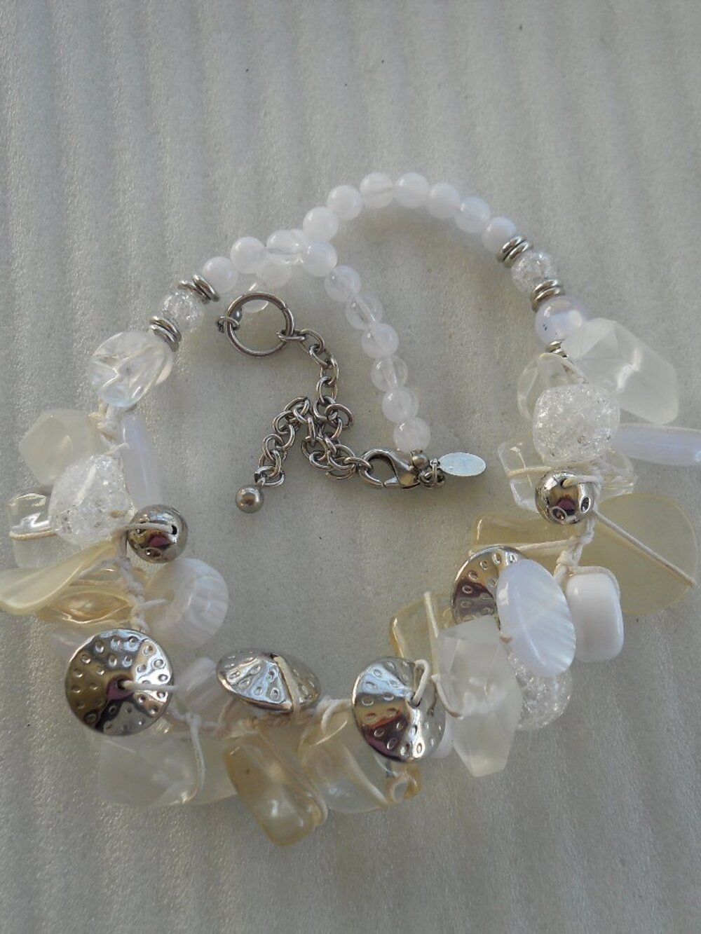Chico's - White Cluster Necklace  630